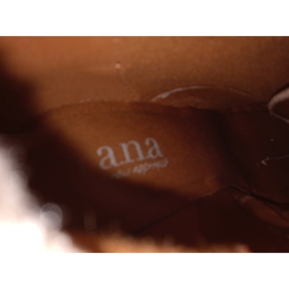 Ana Redwood Boot Womens Size 9.5 M Heel Booties Faux Fur Trim - Picture 9 of 12